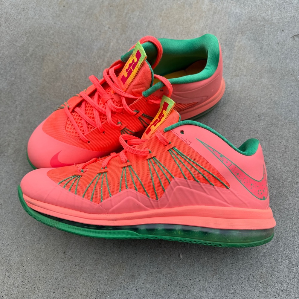 Mens Nike LeBron X Low Watermelon Shoes